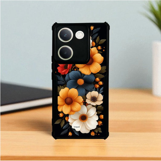 ivogue Retro Petals Mobile Cover For VIVO Y300 Plus