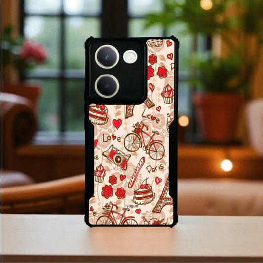 ivogue French Fancy Mobile Cover For VIVO Y300 Plus