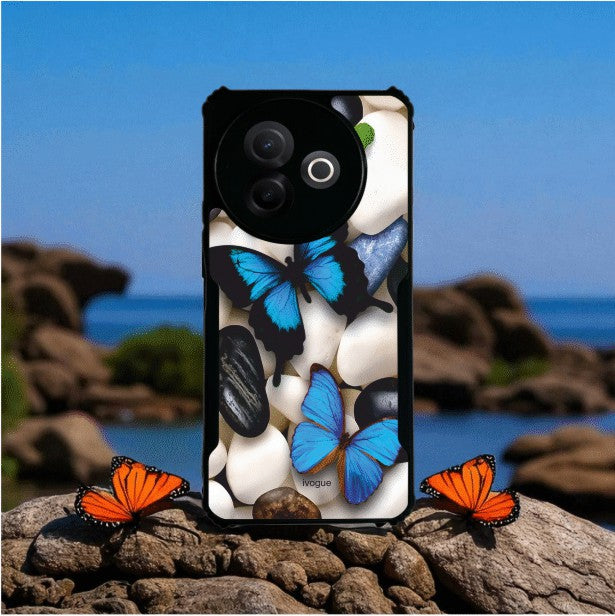 ivogue Blue Wings Beauty Mobile Cover For VIVO Y39