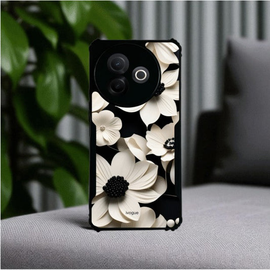 ivogue Black & Bloom Mobile Cover For VIVO Y39