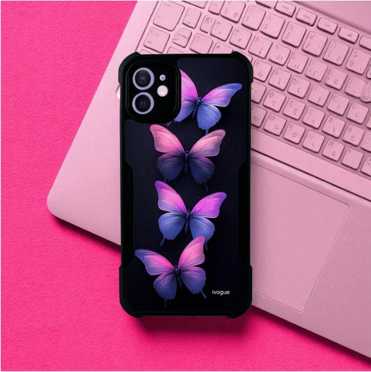 ivogue Galaxy Butterflies Mobile Cover For Apple iphone 12