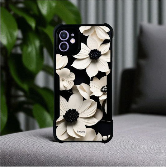 ivogue Black & Bloom Mobile Cover For Apple iphone 11