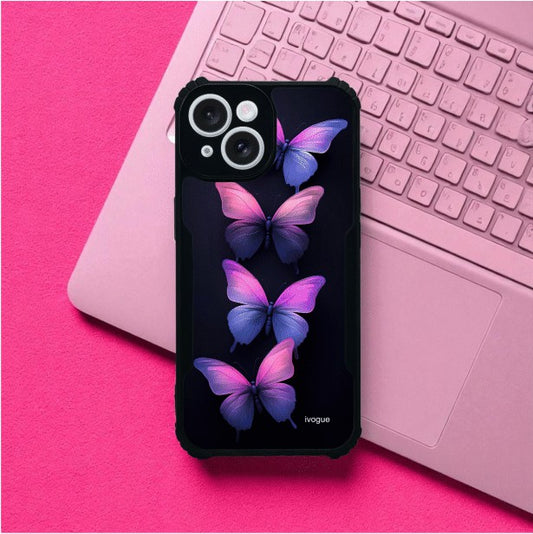 ivogue Galaxy Butterflies Mobile Cover For Apple iphone 14 Plus