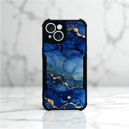 ivogue Blue Opulence Mobile Cover For Apple iphone 15 Plus