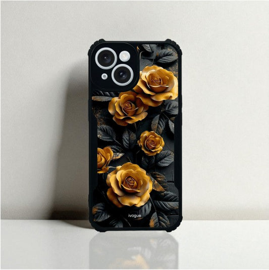 ivogue Golden Rose Mobile Cover For Apple iphone 14 Plus