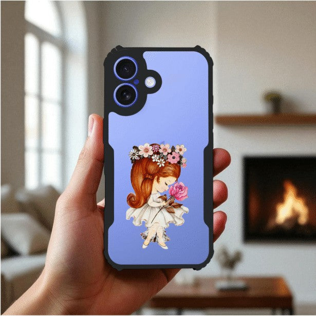 ivogue Flower Girl Mobile Cover For Apple iphone 16 Plus