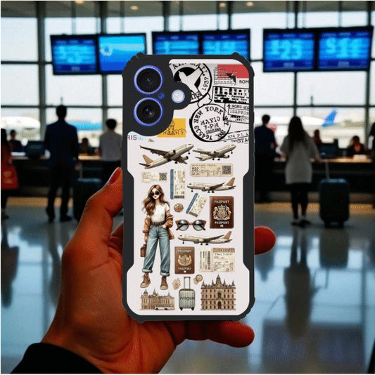 ivogue Travel Girl Vibes Mobile Cover For Apple iphone 16 Plus