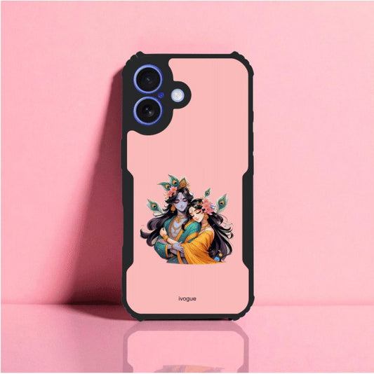 ivogue Radha Krishna Bliss Mobile Cover For Apple iphone 16 Plus