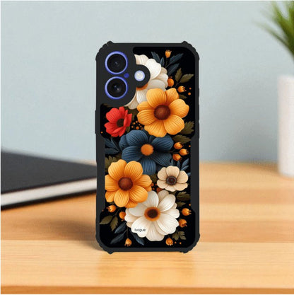 ivogue Retro Petals Mobile Cover For Apple iphone 16 Plus