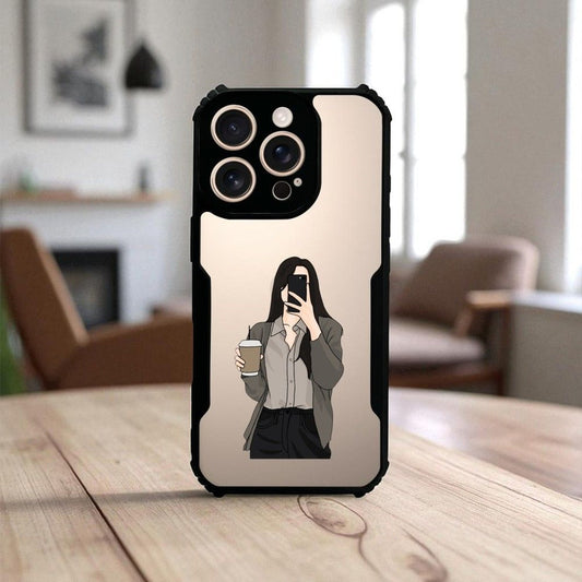 ivogue Coffee Girl Mobile Cover For Apple iphone 11 Pro