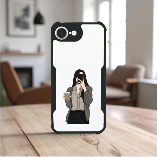 ivogue Coffee Girl Mobile Cover For Apple iphone 16e