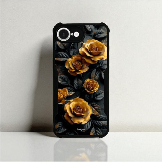 ivogue Golden Rose Mobile Cover For Apple iphone 16e