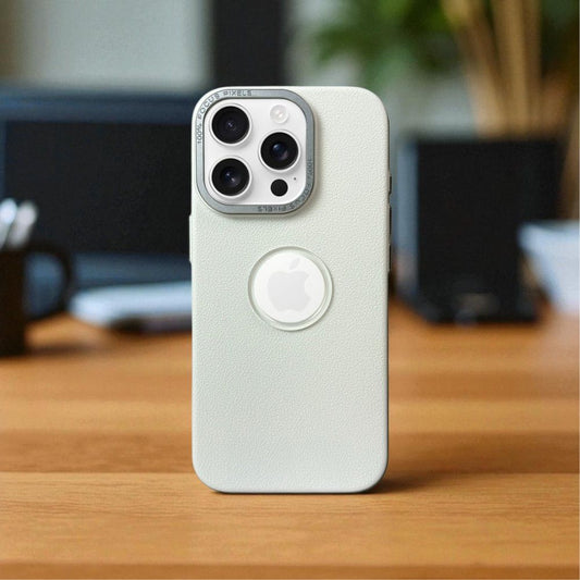 Lichi Leather Case For Apple iphone 14 Pro_White