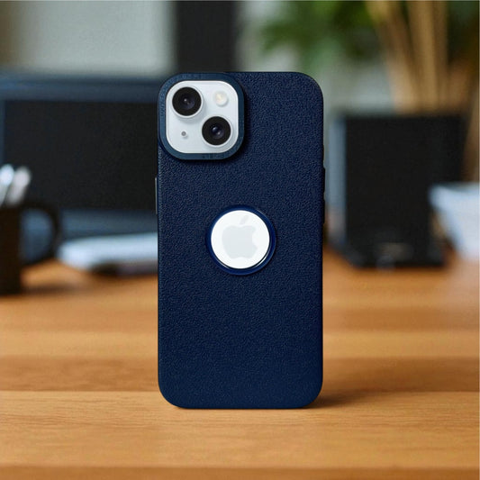 Lichi Leather Case For Apple iphone 13_Blue