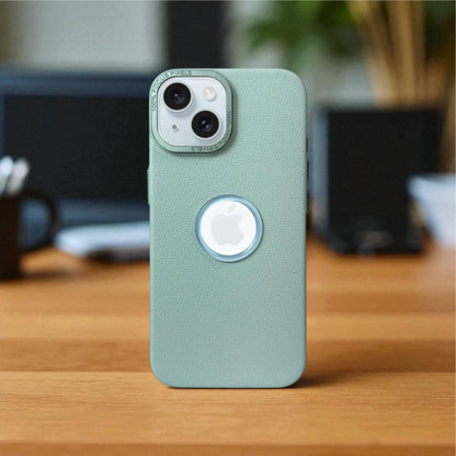 Lichi Leather Case For Apple iphone 15_Teal