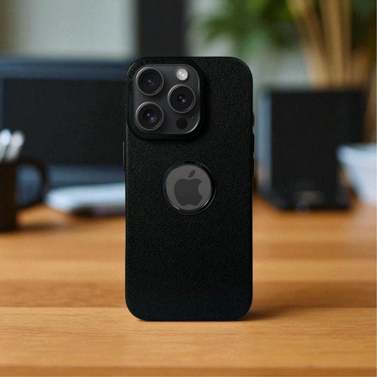 Lichi Leather Case For Apple iphone 15 Pro Max_Black